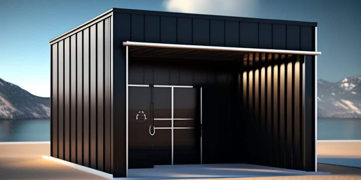 shipping container as garage